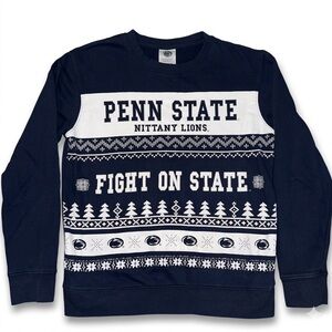 Penn State Nittany Lions Ugly Christmas Sweatshirt Mens Small Stadium Athletics